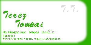 terez tompai business card